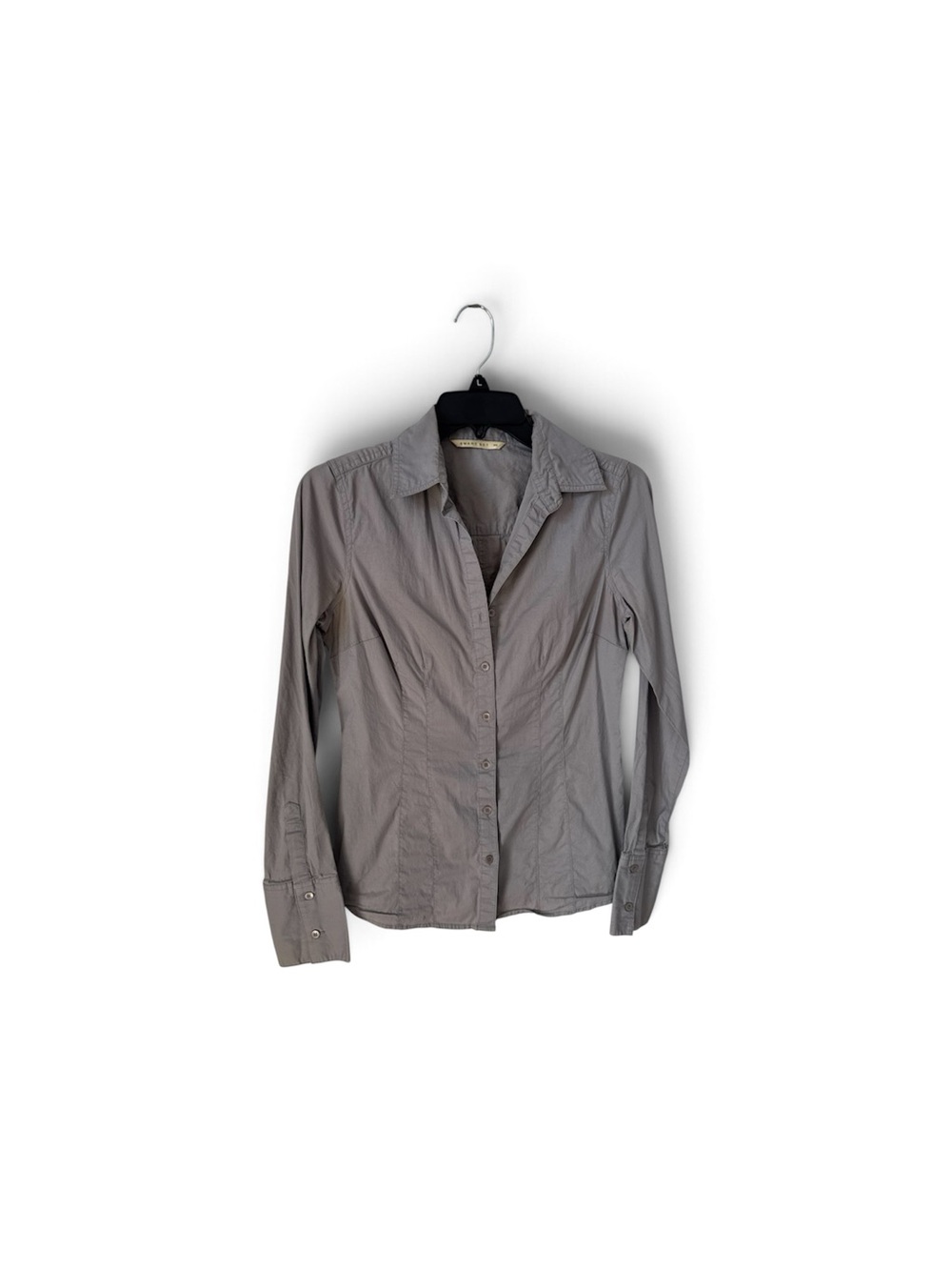 Smart Set Tailored Button-Front Shirt Jacket - Gray